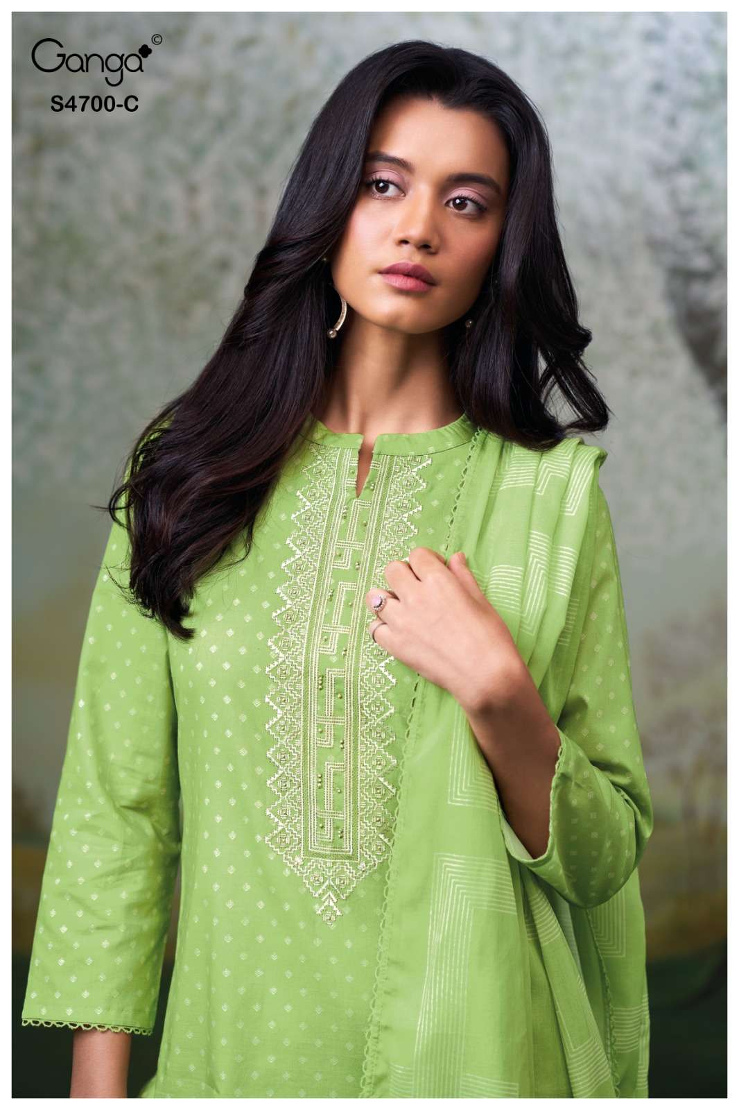 Ganga Fashion Ekanshi 4700 Premium Cotton Dress Material