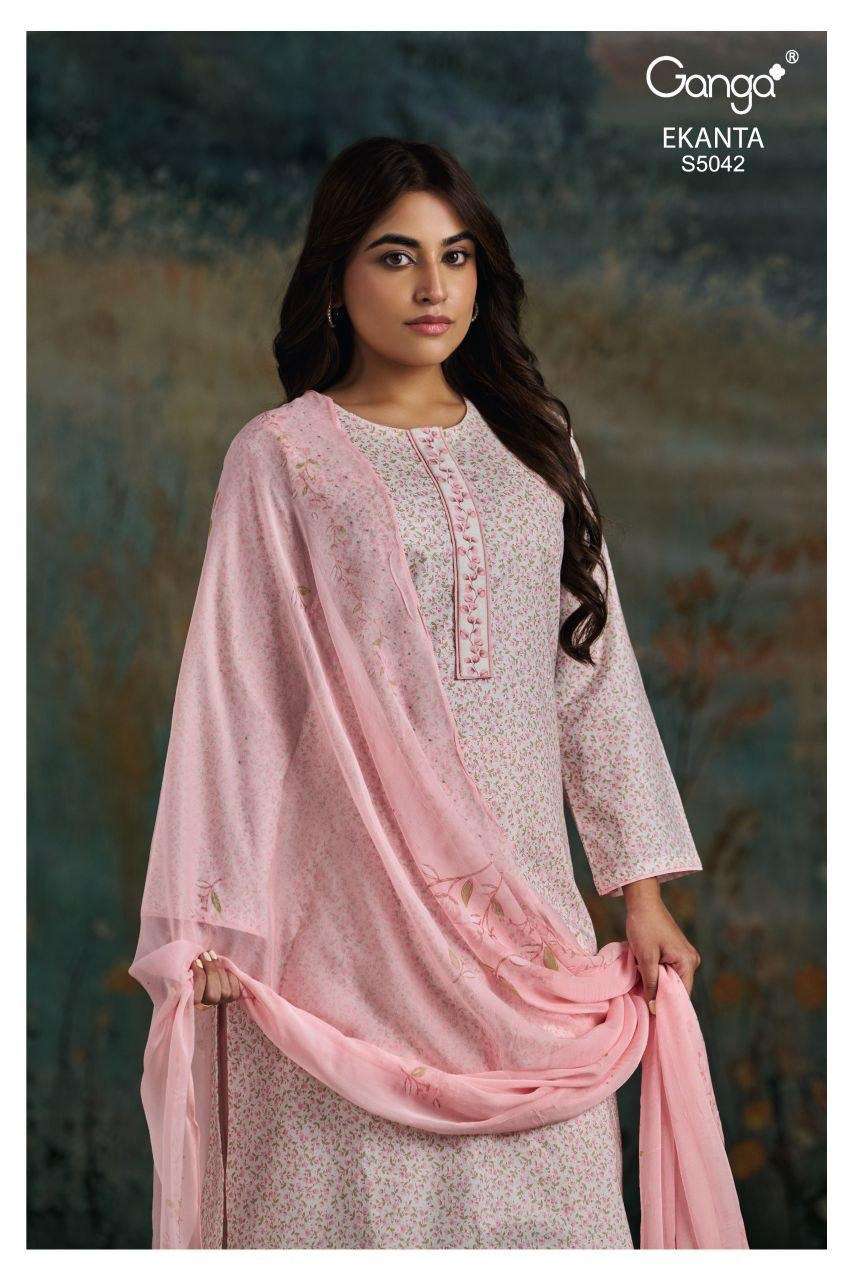 Ganga Fashion Ekanta 5042 Premium Cotton Dress Material
