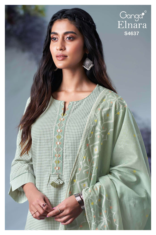 Ganga Fashion Elnara 4637 Dress Material - Amrah Wholesale