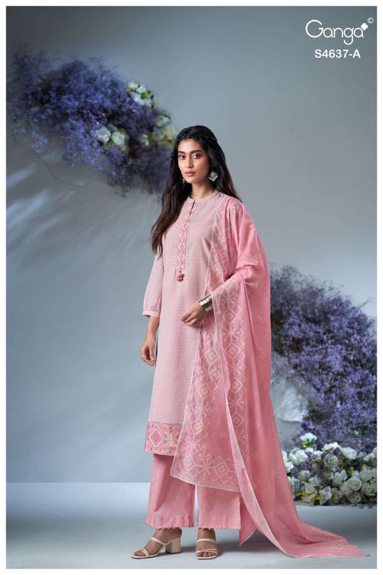Ganga Fashion Elnara 4637 Dress Material - Amrah Wholesale
