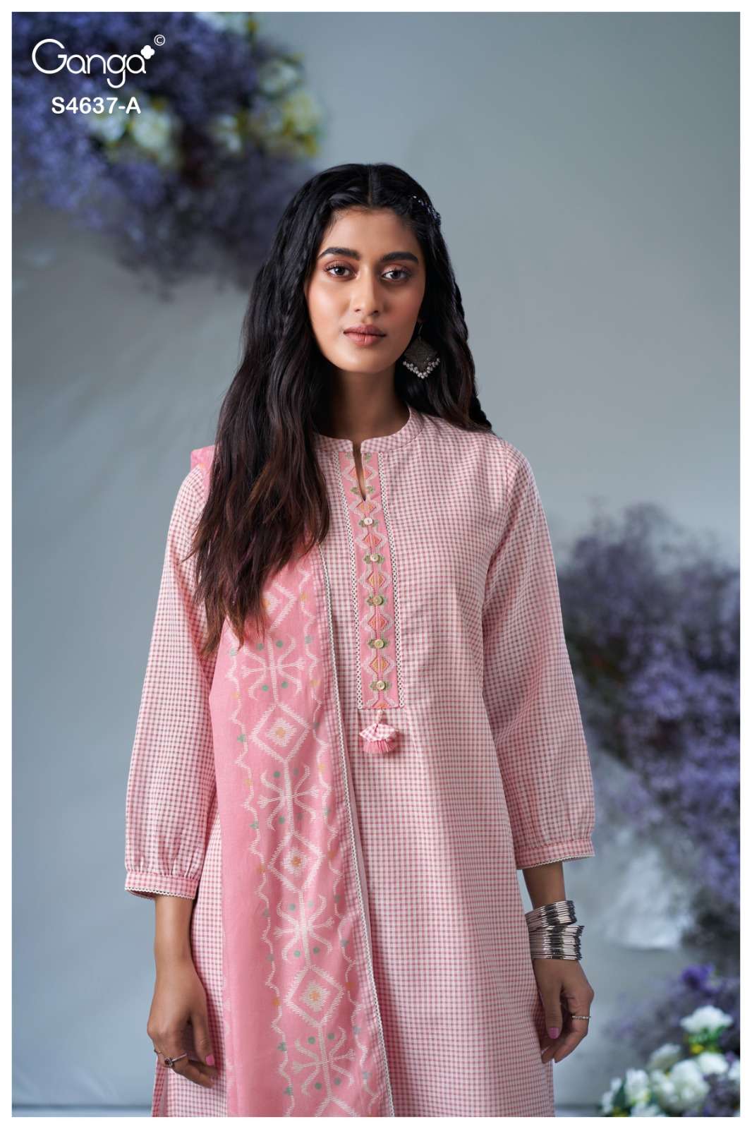 Ganga Fashion Elnara 4637 Dress Material - Amrah Wholesale