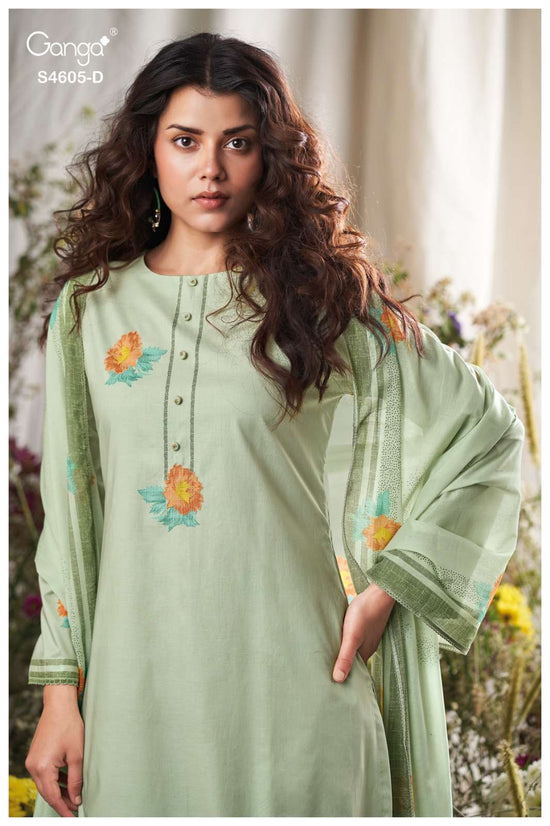 Ganga Fashion Erixa 4605 Cotton Dress Material Wholesale