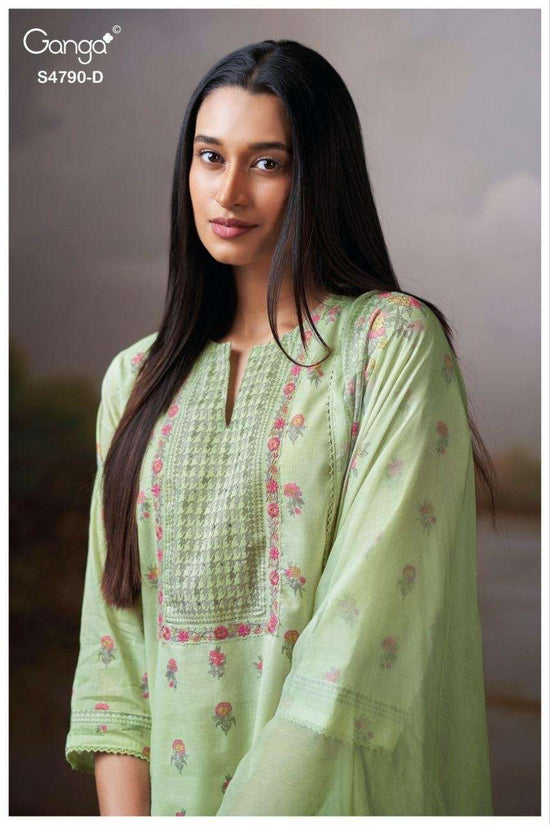 Ganga Fashion Eshmita 4790 Pure Organdy Dress Material