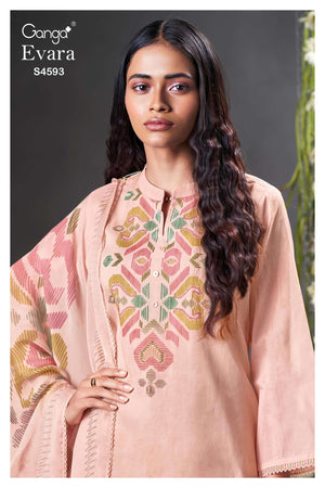 Ganga Fashion Evara 4593 Dress Material - Amrah Wholesale