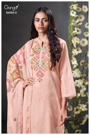Ganga Fashion Evara 4593 Dress Material - Amrah Wholesale