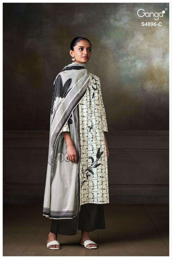 Ganga Fashion 4896 Premium Cotton Dress Material - Amrah Wholesale