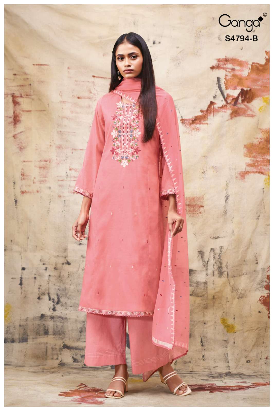 Ganga Fashion Aisya 4794 Premium Bemberg Mul Dress Material