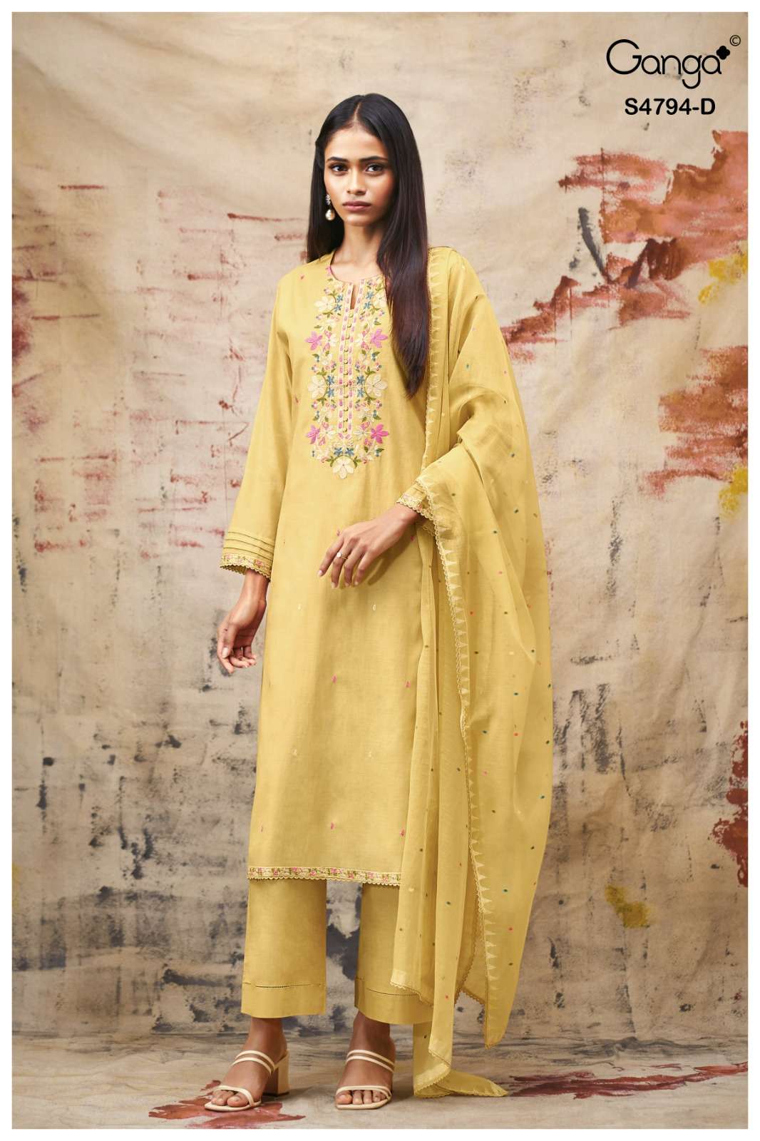 Ganga Fashion Aisya 4794 Premium Bemberg Mul Dress Material