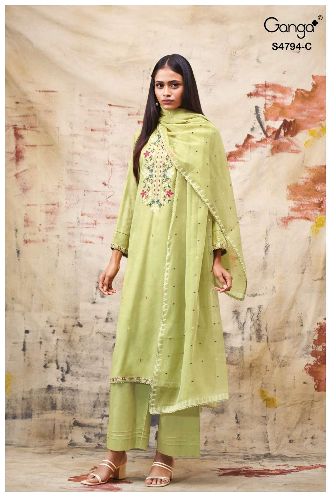 Ganga Fashion Aisya 4794 Premium Bemberg Mul Dress Material