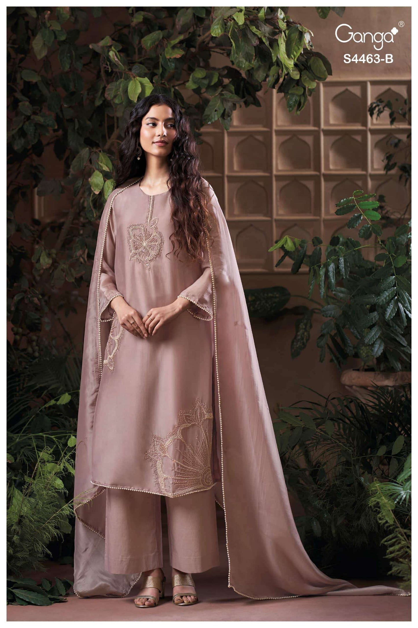 Ganga Fashion Aivoria 4463 Pure Bemberg Silk Dress Material
