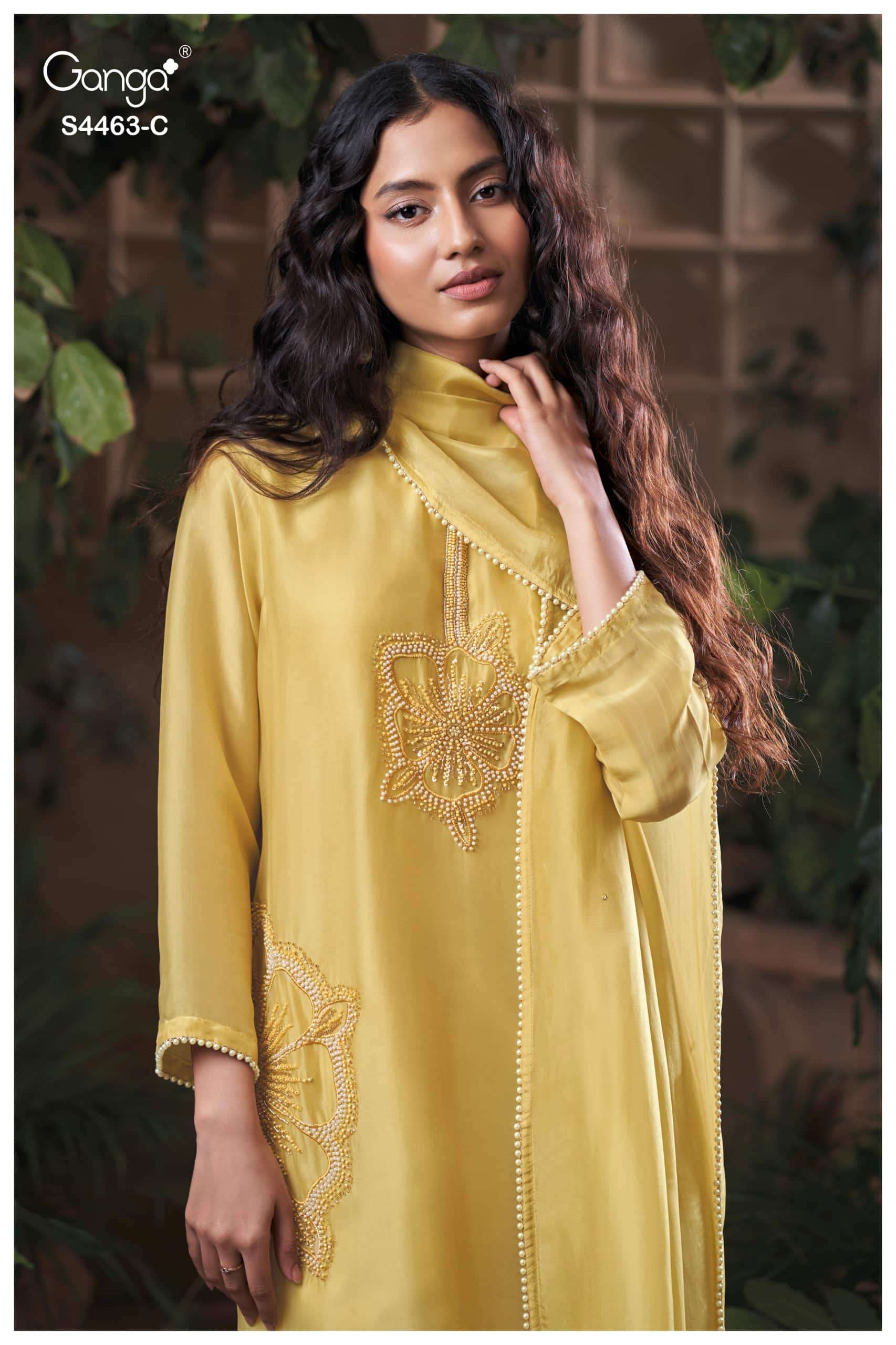 Ganga Fashion Aivoria 4463 Pure Bemberg Silk Dress Material