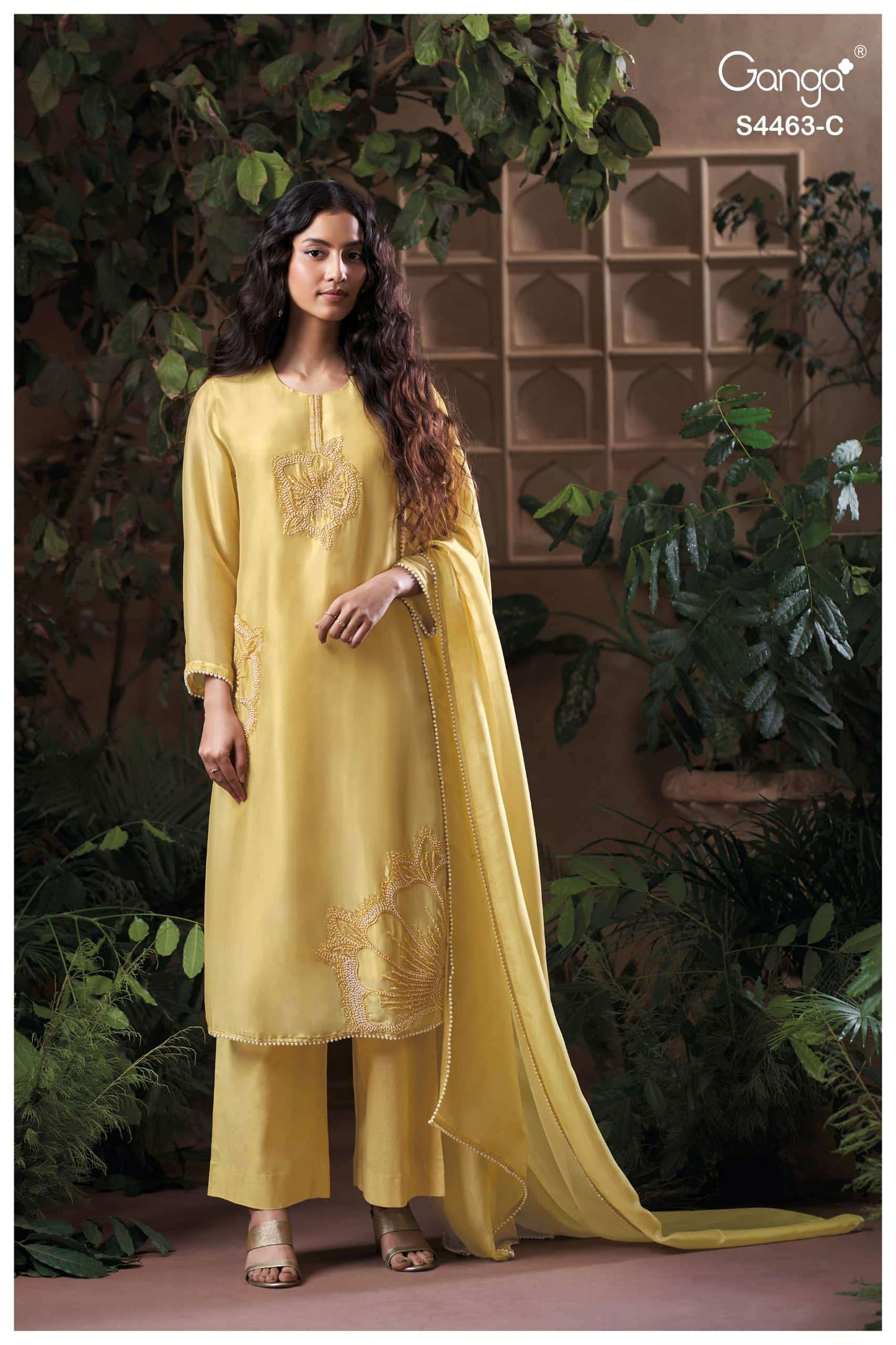 Ganga Fashion Aivoria 4463 Pure Bemberg Silk Dress Material