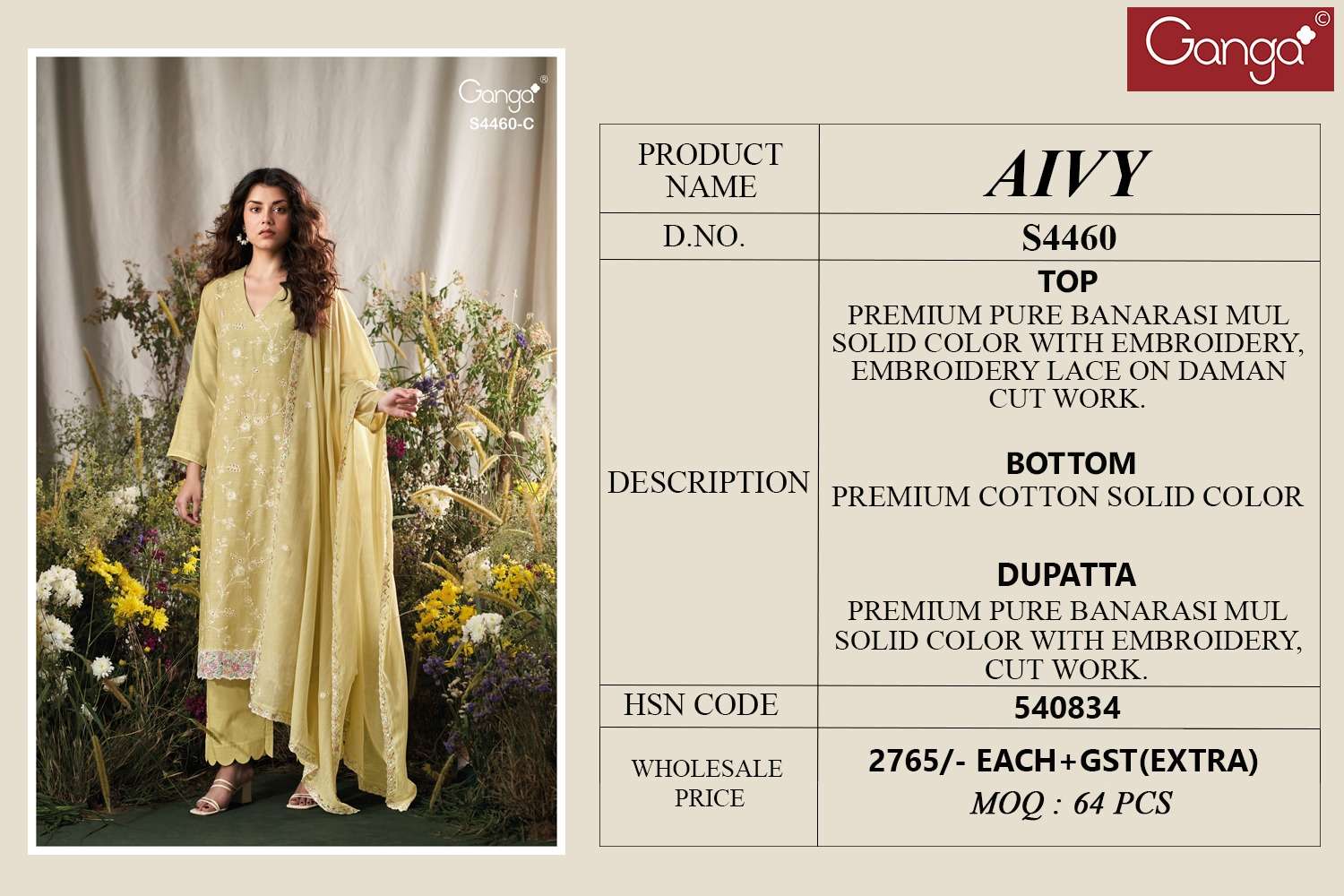 Ganga Fashion Aivy 4460 - Amrah Wholesale