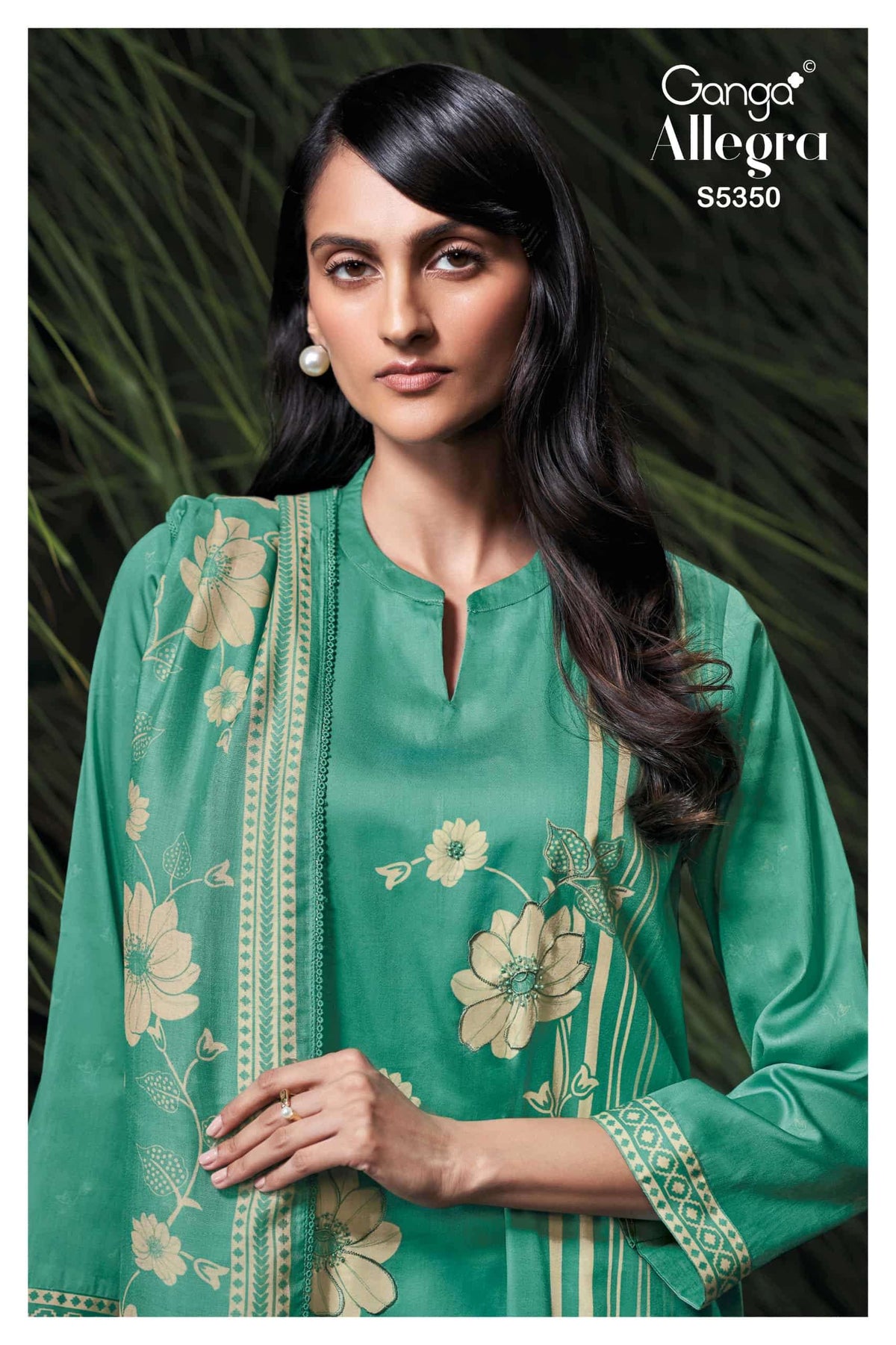 Ganga Fashion Allegra 5350 Premium Pashmina Dress Material