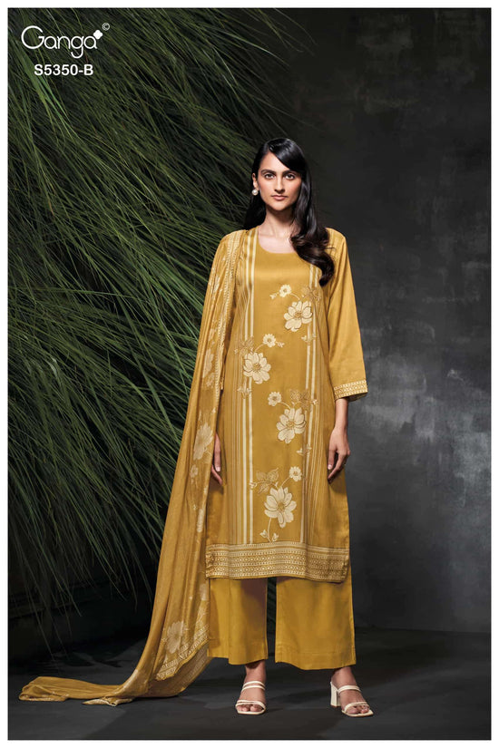Ganga Fashion Allegra 5350 Premium Pashmina Dress Material
