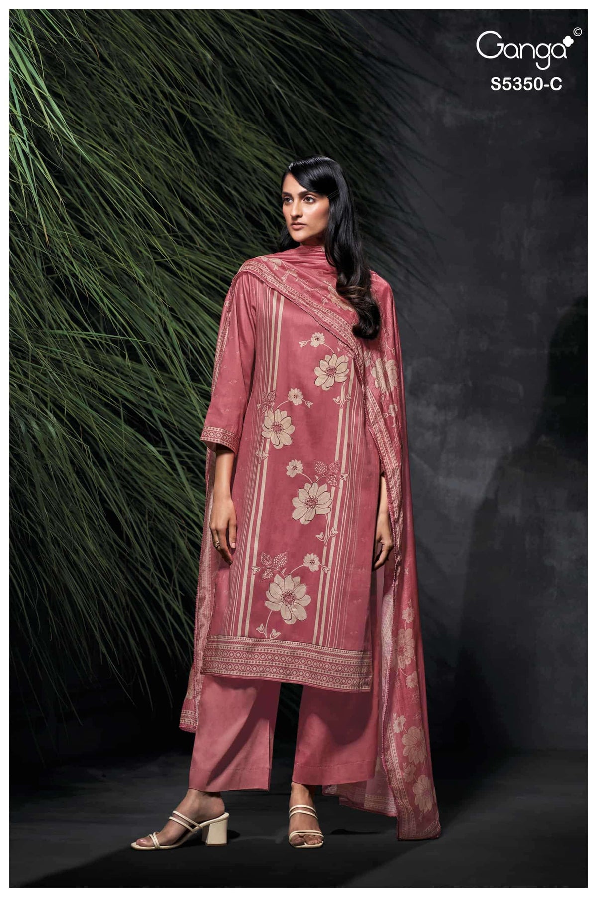 Ganga Fashion Allegra 5350 Premium Pashmina Dress Material