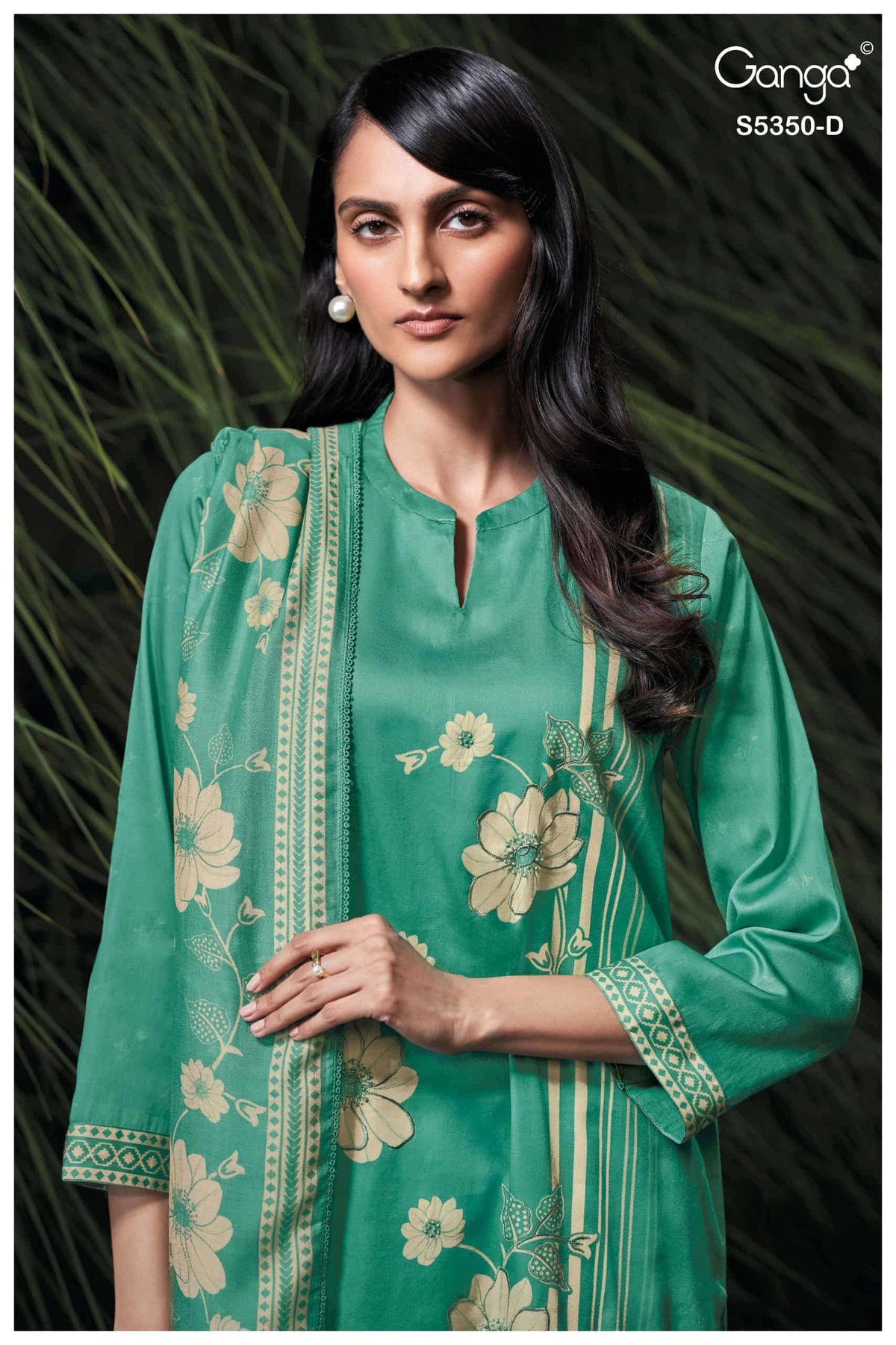 Ganga Fashion Allegra 5350 Premium Pashmina Dress Material