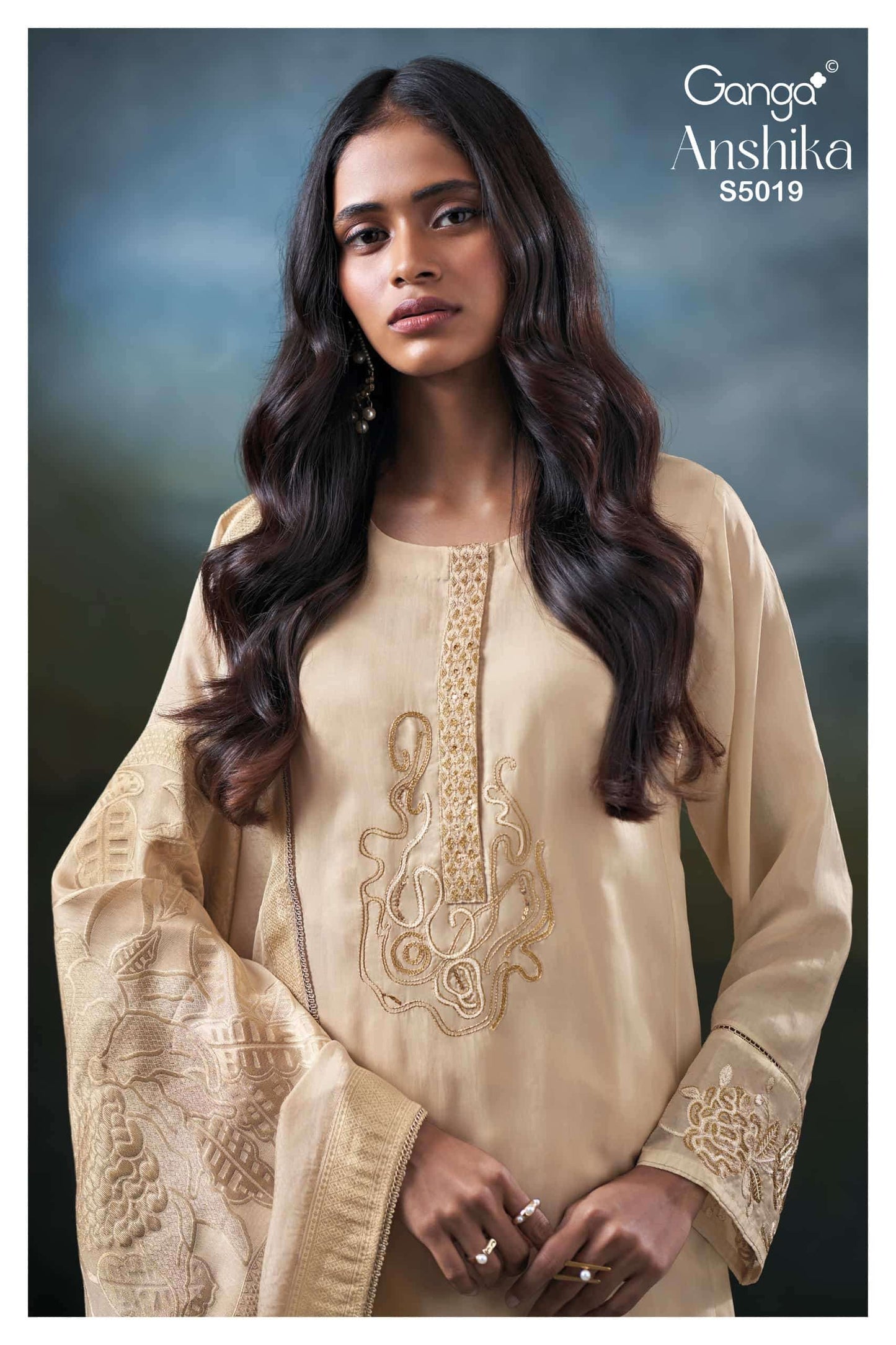 Ganga Fashion Anshika 5019 Premium Pure Bemberg Silk Dress Material