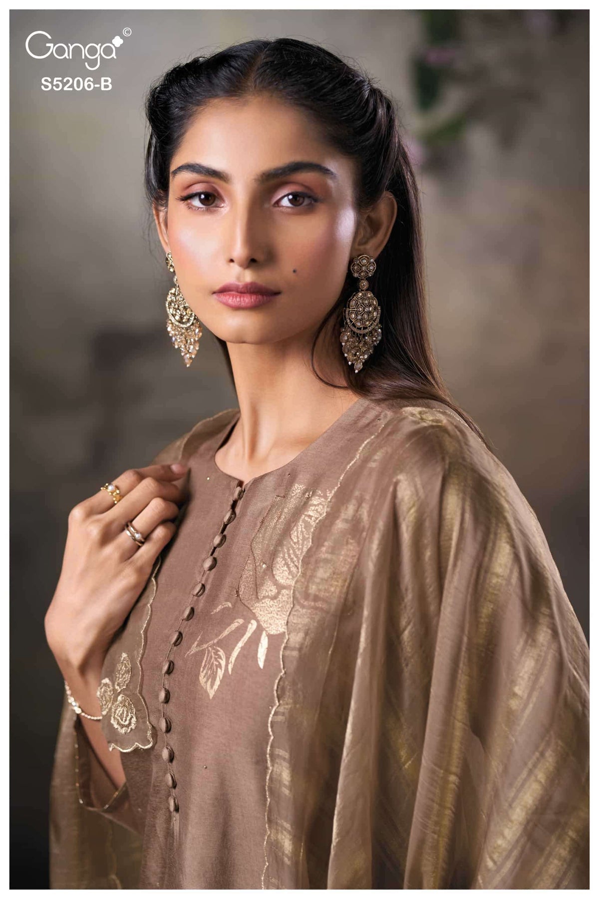 Ganga Fashion Anyasa 5206 Bemberg Silk Unstitched Dress Material