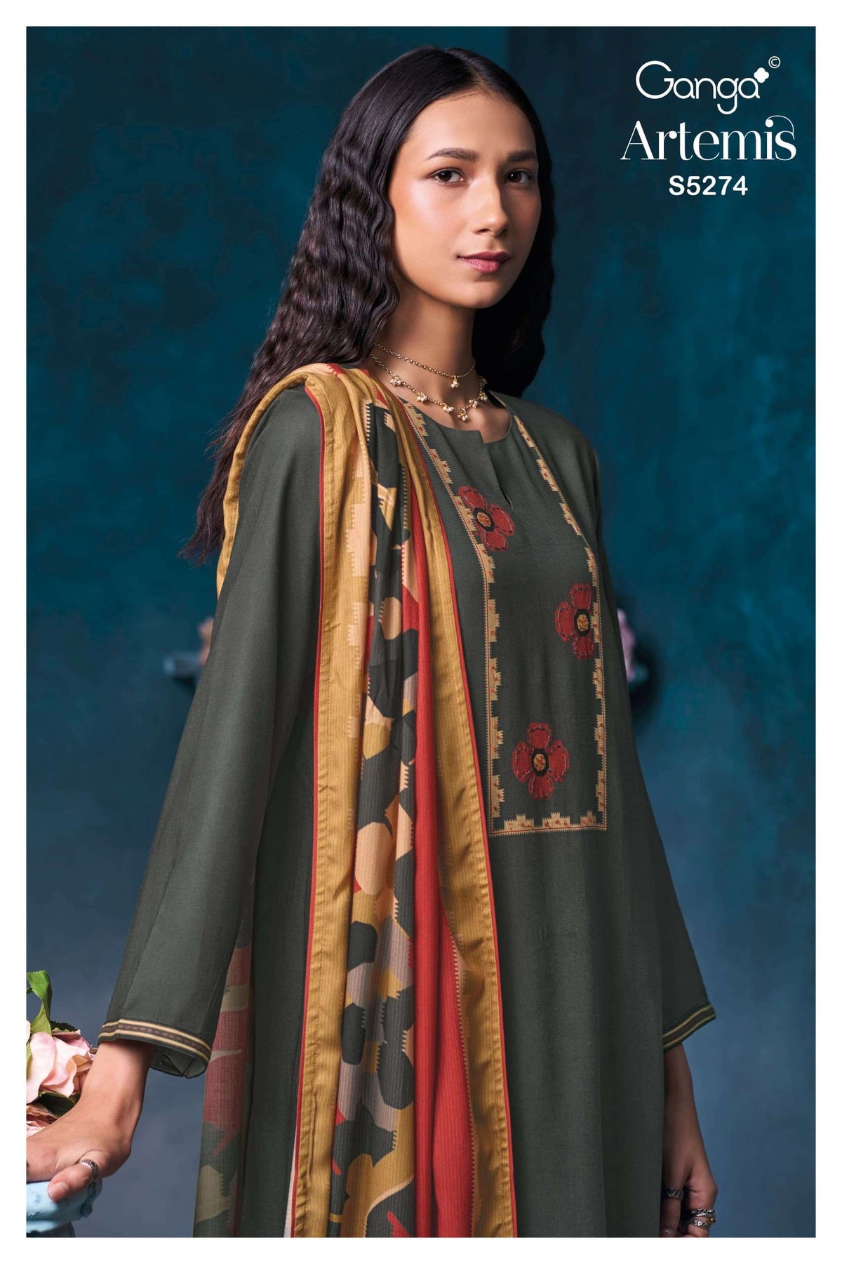 Ganga Fashion Artemis 5274 Wool Pashmina Dress Material