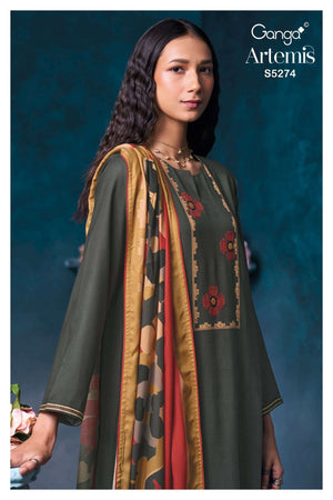 Ganga Fashion Artemis 5274 Wool Pashmina Dress Material
