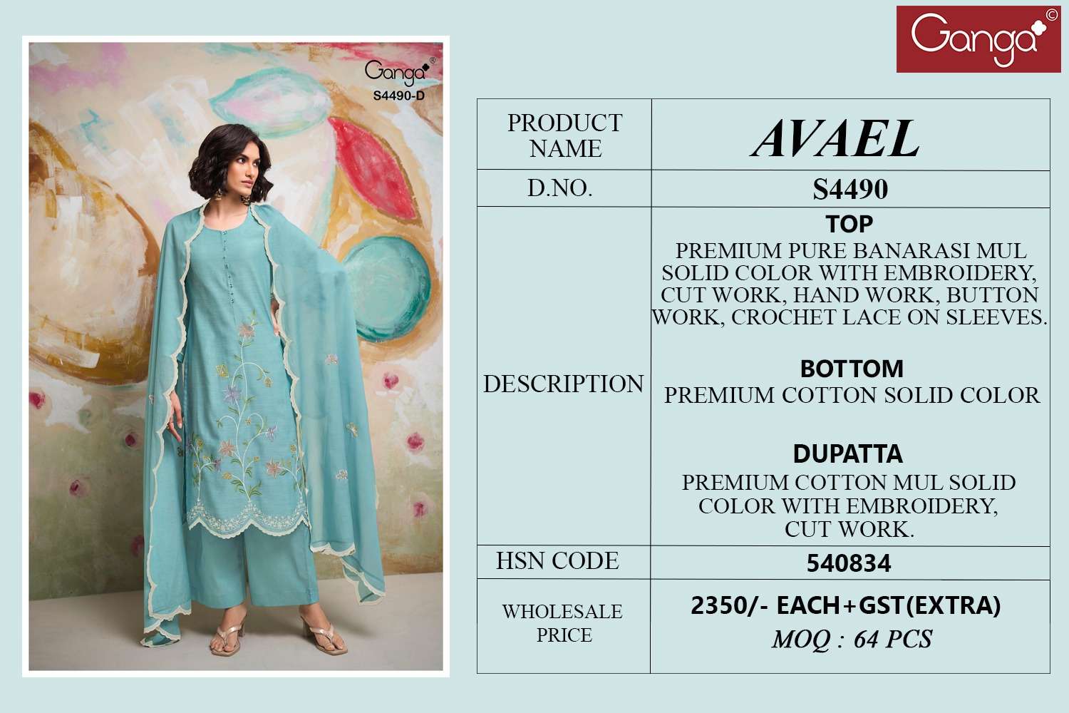 Ganga Fashion Avael 4490