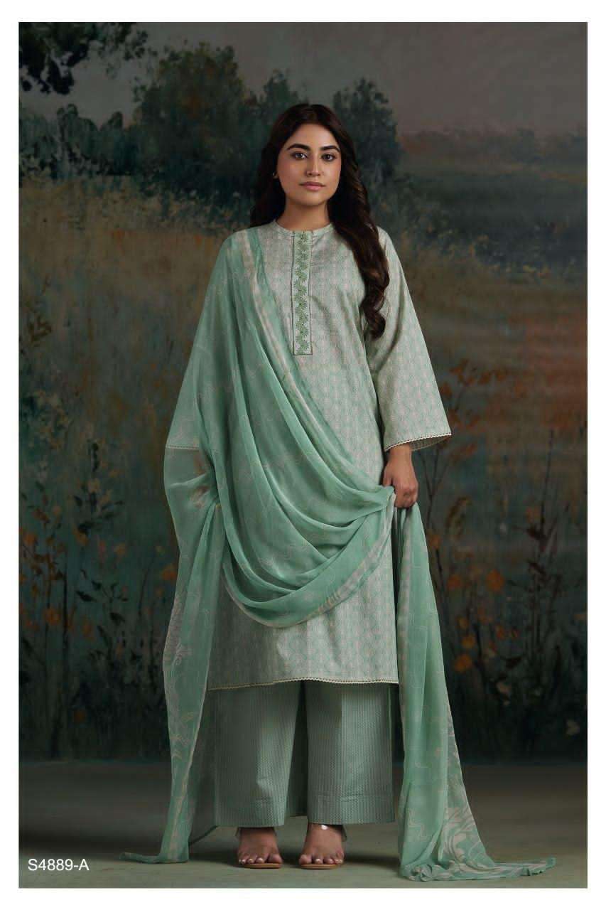 Ganga Fashion Baanu 4889 Premium Cotton Dress Material - Amrah Wholesale