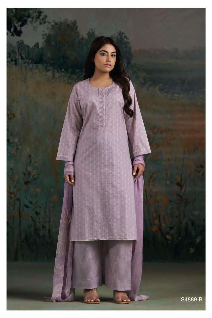 Ganga Fashion Baanu 4889 Premium Cotton Dress Material - Amrah Wholesale