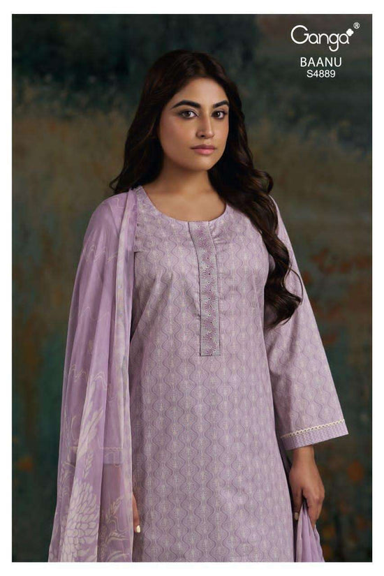 Ganga Fashion Baanu 4889 Premium Cotton Dress Material - Amrah Wholesale