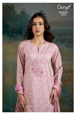 Ganga Fashion Babina 4890 Cotton Dress Material