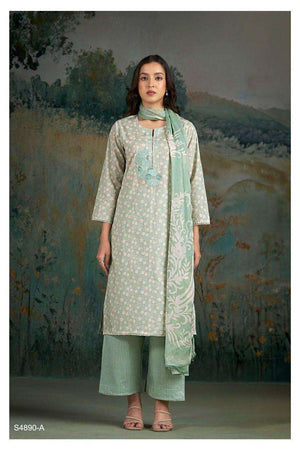 Ganga Fashion Babina 4890 Cotton Dress Material