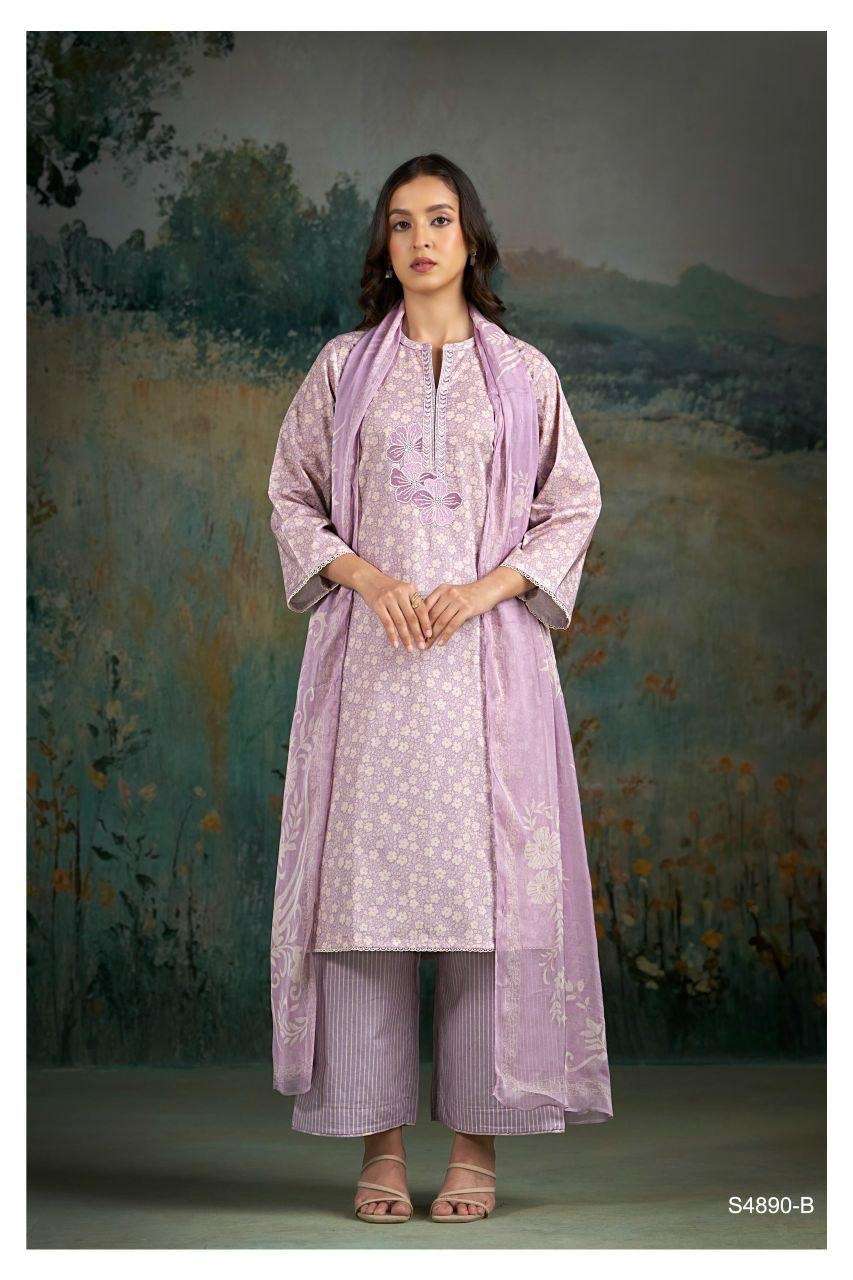 Ganga Fashion Babina 4890 Cotton Dress Material