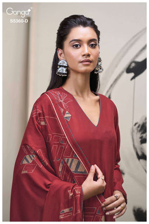 Ganga Fashion Berylia 5360 Pashmina Dress Material