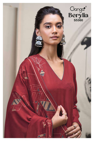 Ganga Fashion Berylia 5360 Pashmina Dress Material