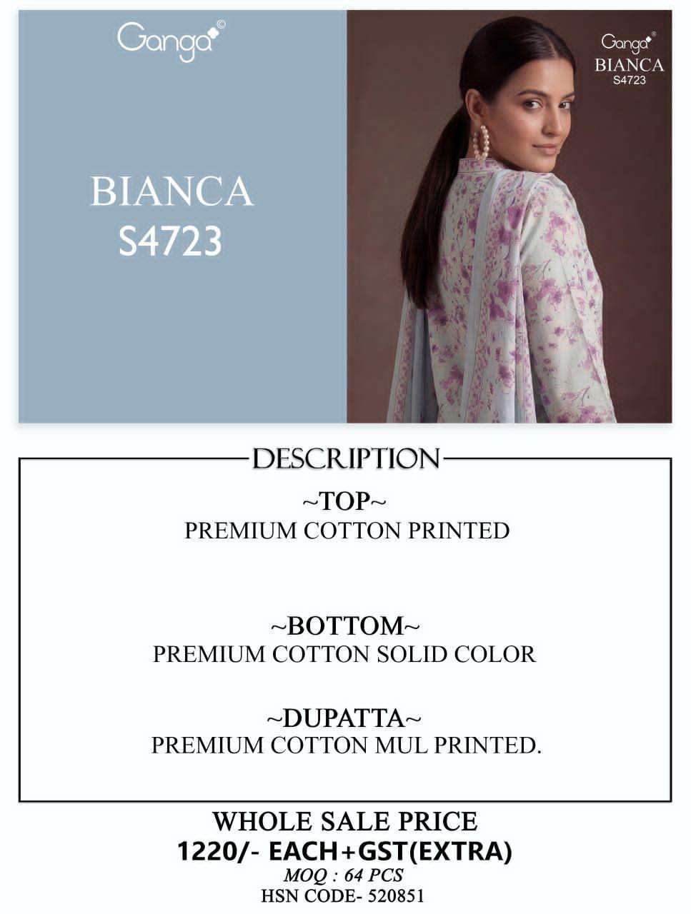 Ganga Fashion Bianca 4723 - Amrah Wholesale