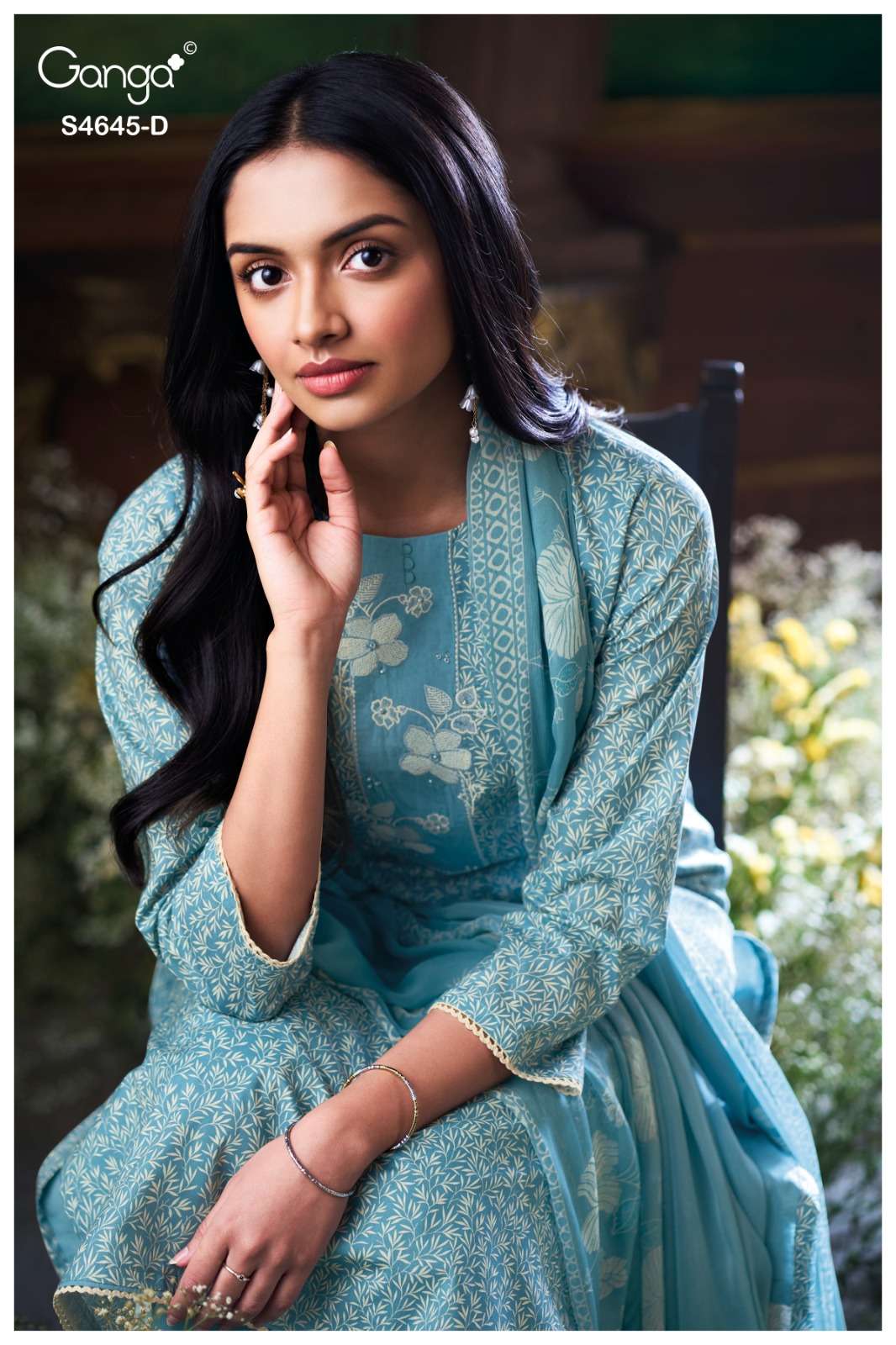 Ganga Fashion Binalee 4645 Cotton Dress Material Wholesale Surat - Amrah Wholesale