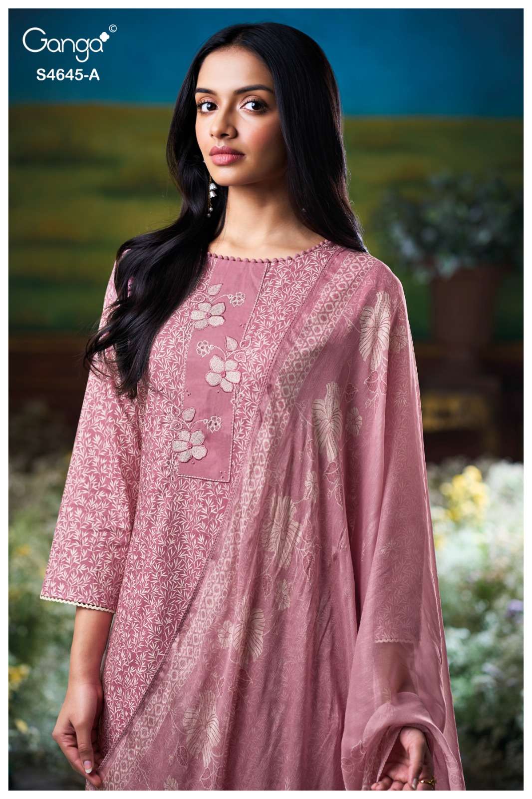 Ganga Fashion Binalee 4645 Cotton Dress Material Wholesale Surat - Amrah Wholesale