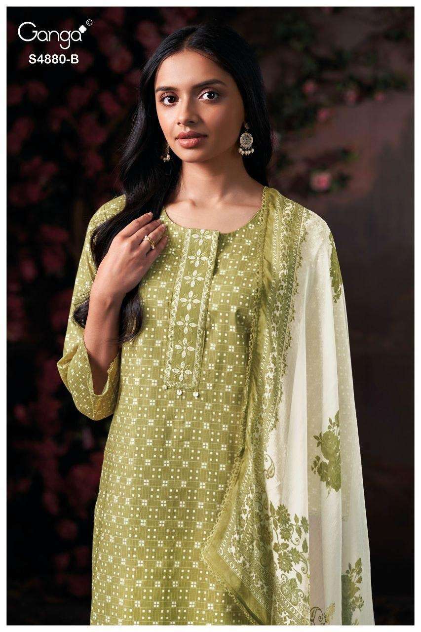 Ganga Fashion Bithia 4880 Printed Cotton Dress Material