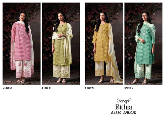 Ganga Fashion Bithia 4880 Printed Cotton Dress Material