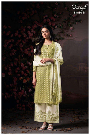 Ganga Fashion Bithia 4880 Printed Cotton Dress Material