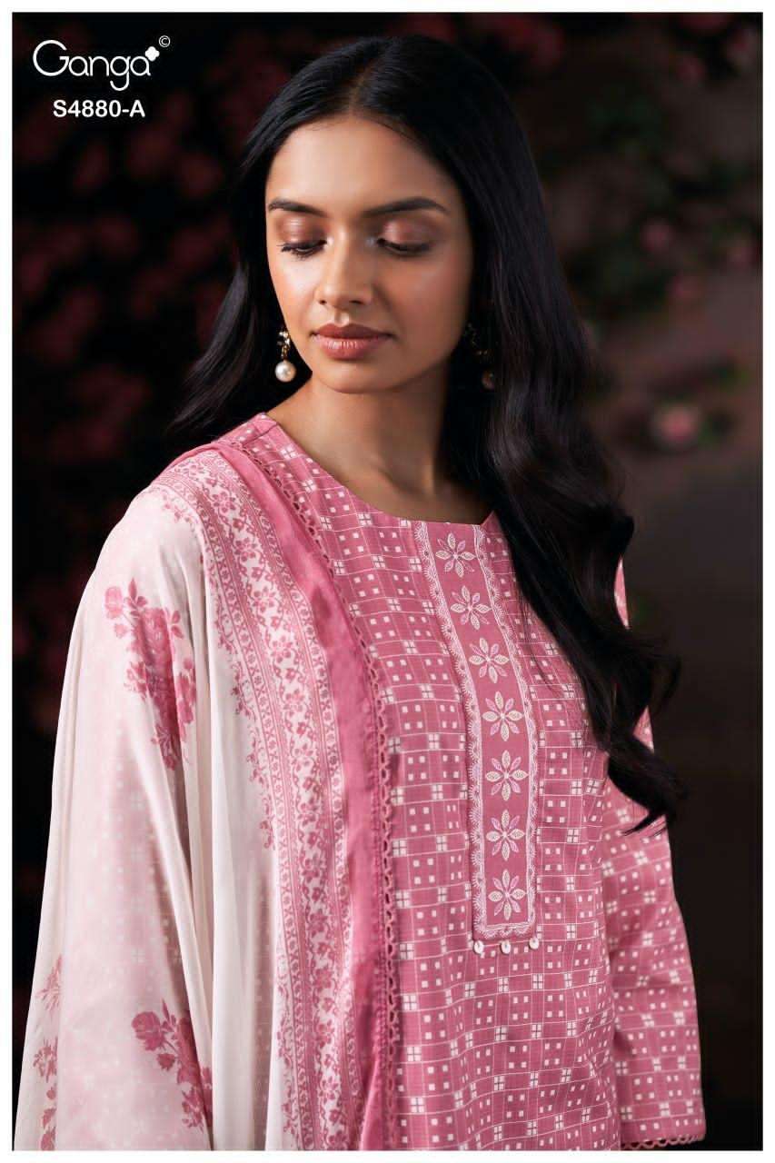 Ganga Fashion Bithia 4880 Printed Cotton Dress Material