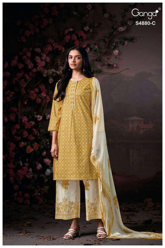 Ganga Fashion Bithia 4880 Printed Cotton Dress Material