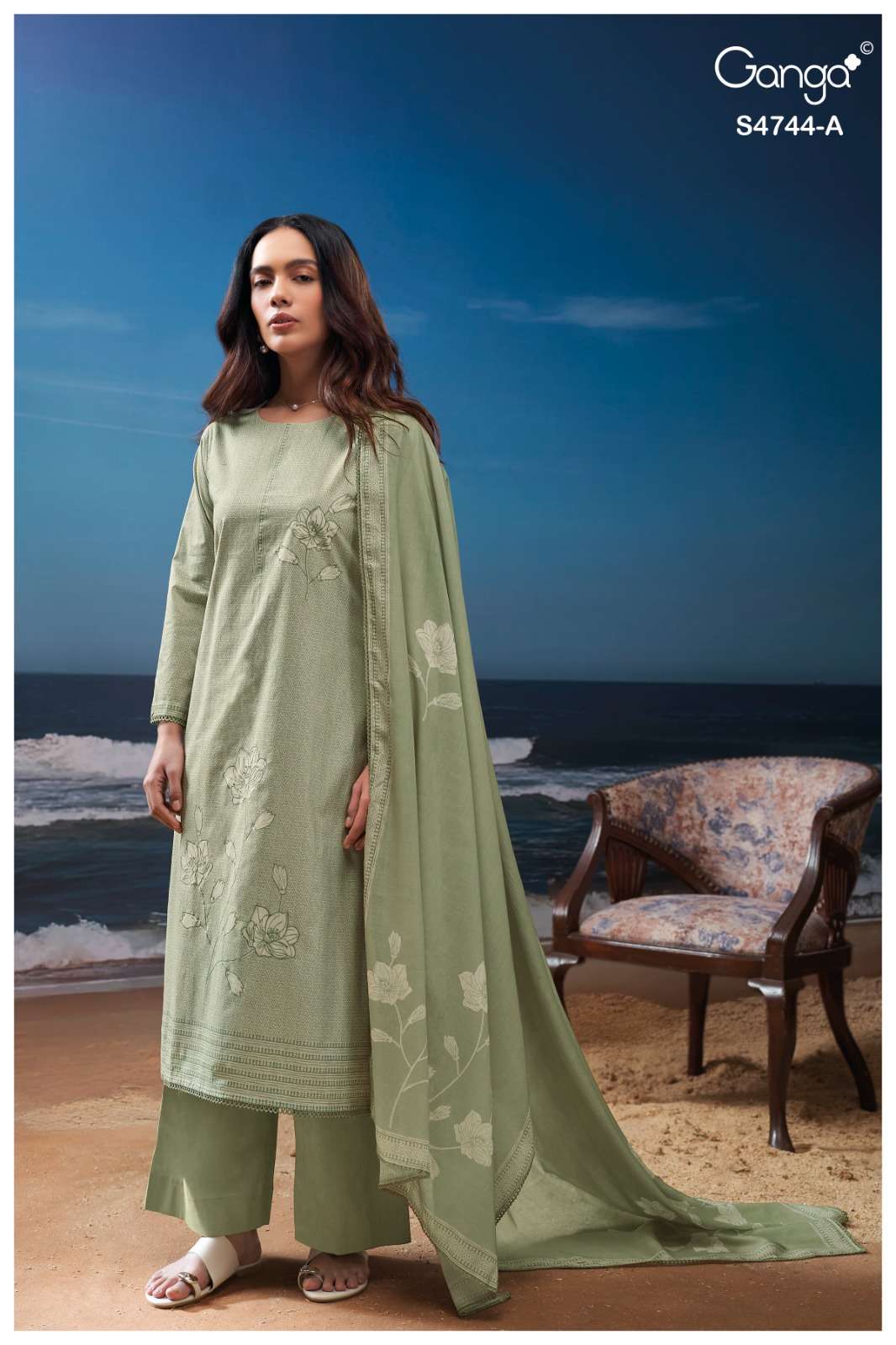 Ganga Fashion Bivana 4744 Fancy Cotton Dress Material - Amrah Wholesale