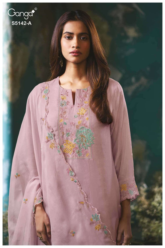 Ganga Fashion Brialyn 5142 Pure Bemberg Silk Dress Material - Amrah Wholesale