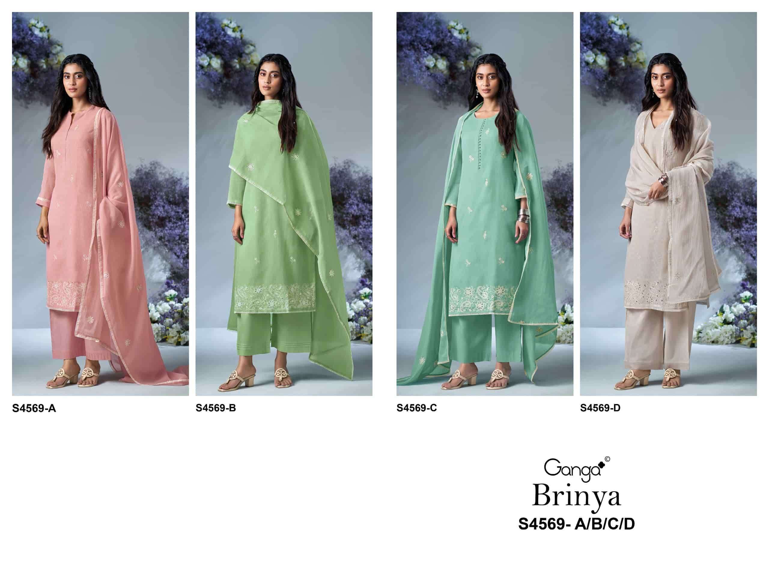 Ganga Fashion Brinya 4569 - Amrah Wholesale