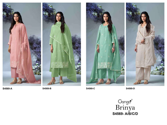 Ganga Fashion Brinya 4569 - Amrah Wholesale