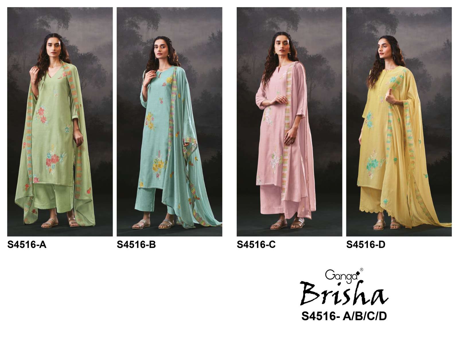 Ganga Fashion Brisha 4516 - Amrah Wholesale