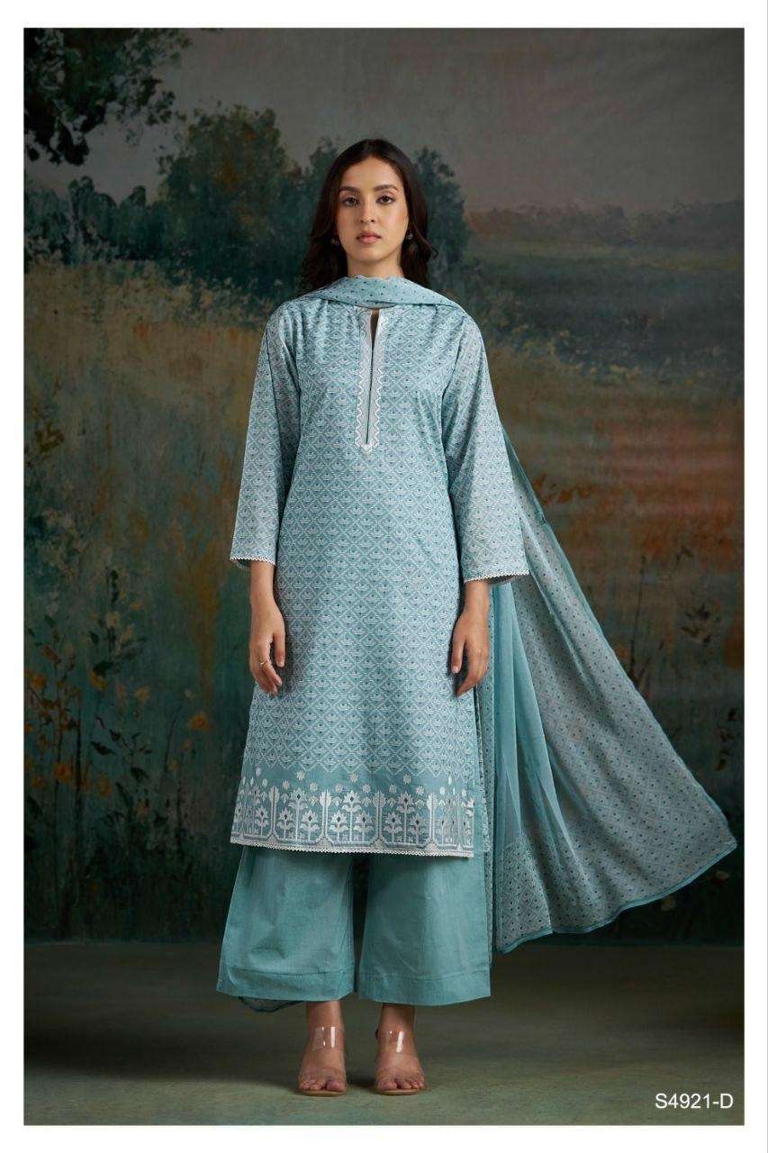 Ganga Fashion Cakori 4921 Premium Cotton Dress Material - Amrah Wholesale