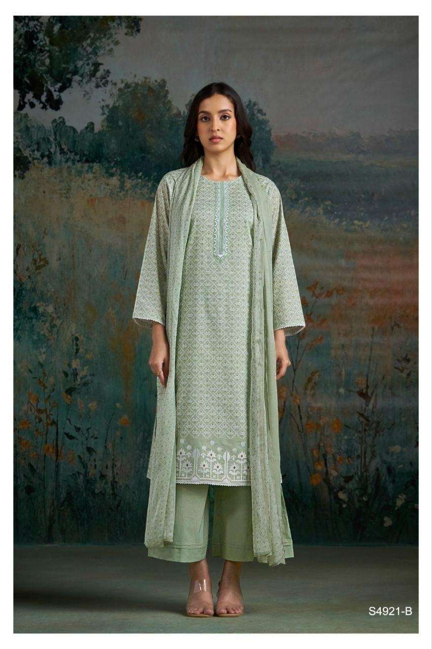 Ganga Fashion Cakori 4921 Premium Cotton Dress Material - Amrah Wholesale