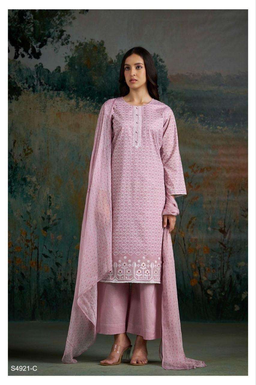 Ganga Fashion Cakori 4921 Premium Cotton Dress Material - Amrah Wholesale